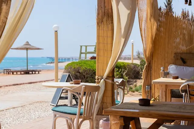 Beachfront seafood grills